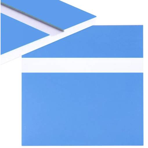 Foto - Gravírovací laminát 600 x 300 x 1,3 mm - Modrý, biely