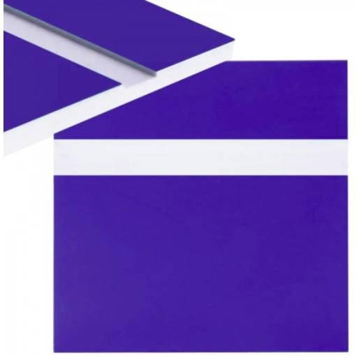 Foto - Gravírovací laminát 600 x 300 x 1,3 mm - Tmavo modrý, biely