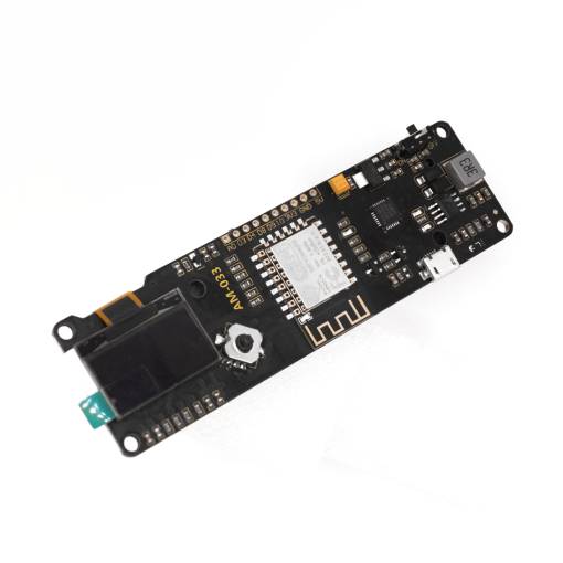 Foto - ESP8266 NodeMCU s 0.96" OLED displejom a paticou na 18650 batériu