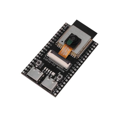 Foto - Vývojová doska ESP32-S3 s kamerou OV5640 - WiFi + Bluetooth - (nespájaný, s pinovou lištou v balení)