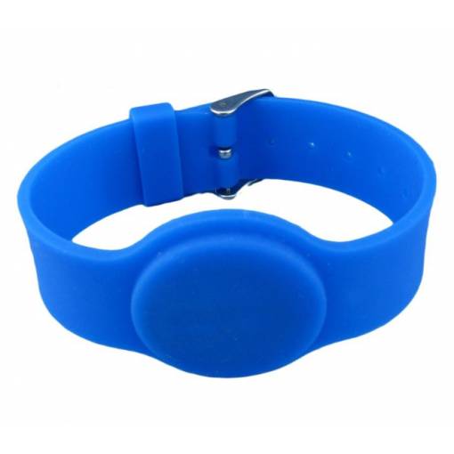 Foto - RFID náramkové čipové hodinky 13,56MHz - Zapínacie, modré