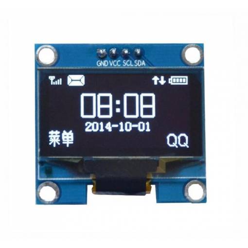 Foto - IIC I2C OLED displej 1,3" - Biely, 128 x 64