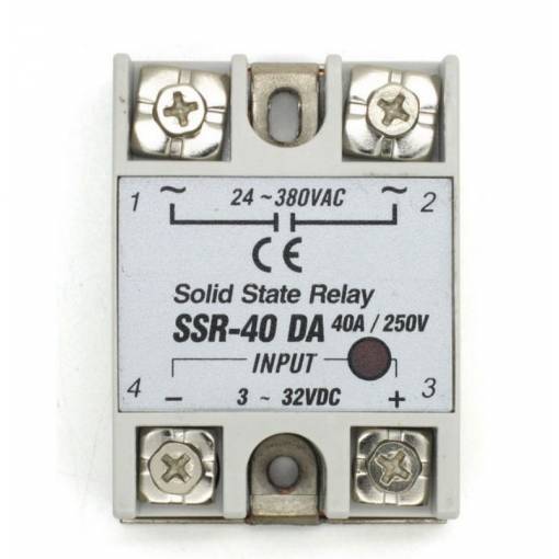 Foto - Relé SSR Solid State SSR-40DA 380V