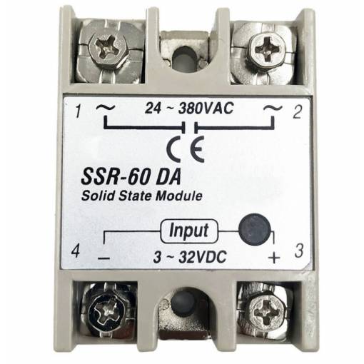 Foto - Relé SSR Solid State SSR-60DA 380V