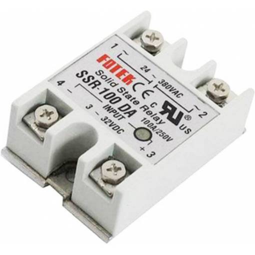 Foto - Relé SSR Solid State SSR-100DA 380V