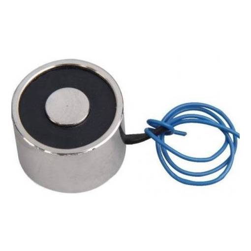 Foto - Prídržný elektromagnet s permanentným magnetom - 12V, 1kg/10N - 12 x 12 mm