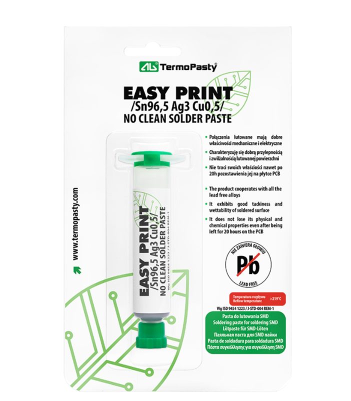 Pájacia pasta Easy Print Sn96.5Ag3Cu0.5 - 6 g