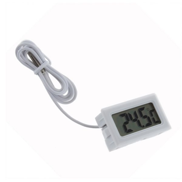 E-shop Akvarijný teplomer LCD -50°C ~ +110°C - Biely