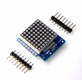 E-shop Štítová LED matica s 8 úrovňami nastaviteľnej intenzity pre D1 mini - 8 x 8, V1,0
