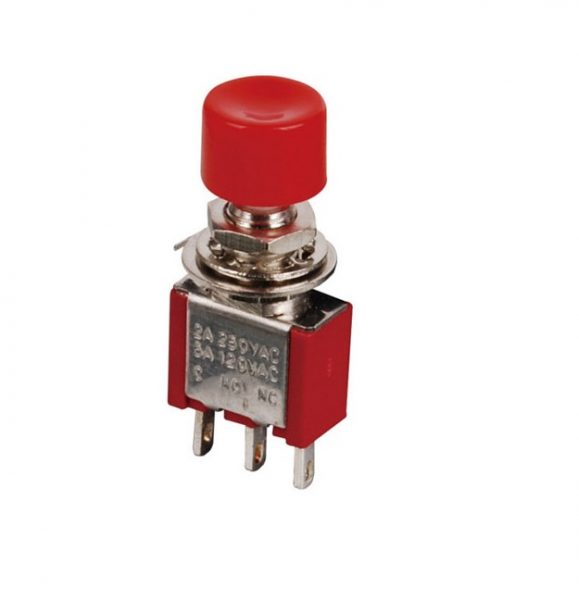 E-shop Tlačidlový spínač DS-612 - Červený