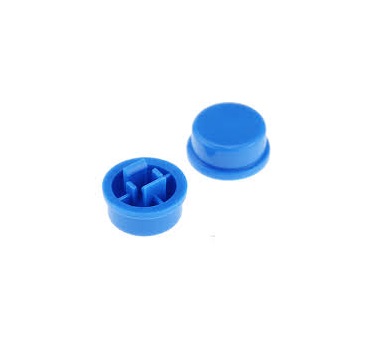 E-shop Gombík pre mikrospínač - Modrý, 6 x 6 x 7,3 mm