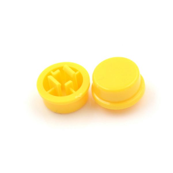 E-shop Gombík pre mikrospínač - Žltý, 6 x 6 x 7,3 mm